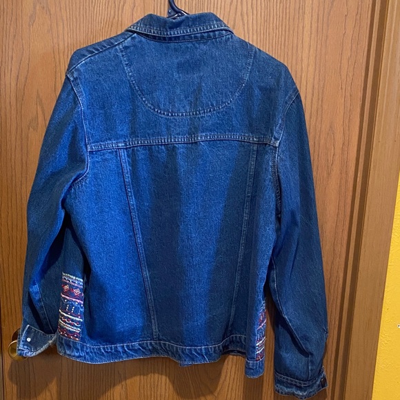 Agapo Dark Blue Denim Jacket with Gold Button - Picture 5 of 5